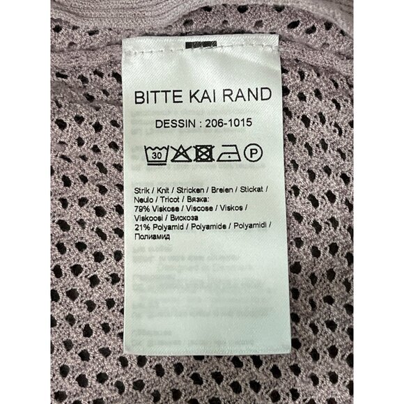 Bitte Kai Rand Open Knit Cardigan Long Women’s Size L/XL Lavender - Picture 7 of 7